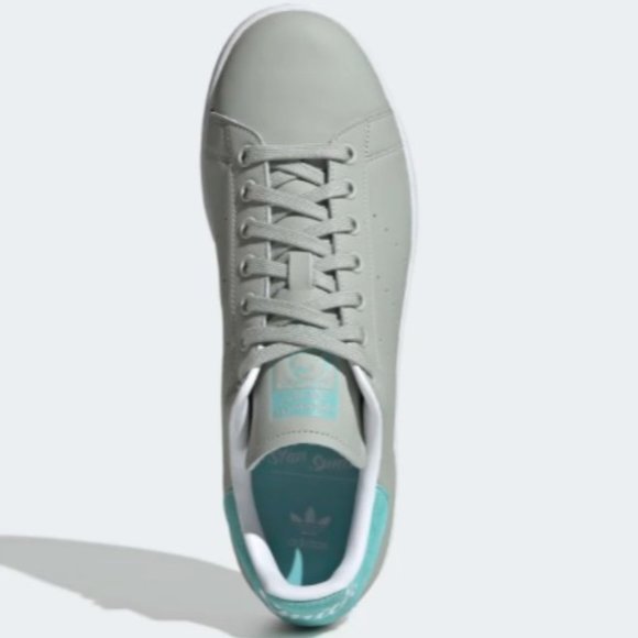 Adidas Stan Smith Men’s Shoes Ash Silver/Easy Mint/Cloud White Size US 10 ½ NWT - Picture 6 of 16